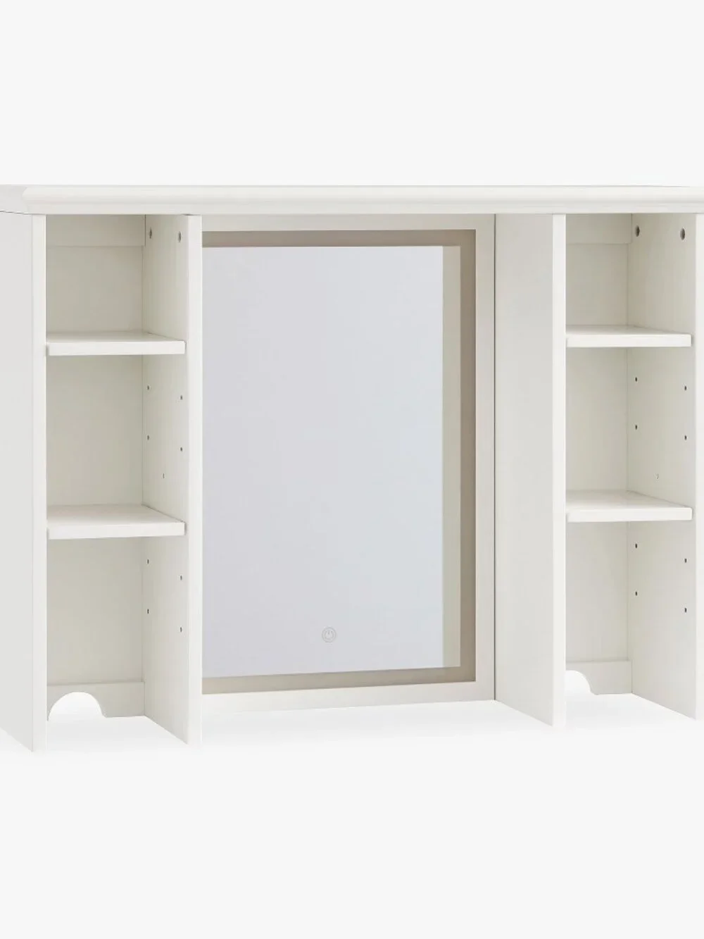 Dorm Light Up Desk Hutch With Mirror (36.5